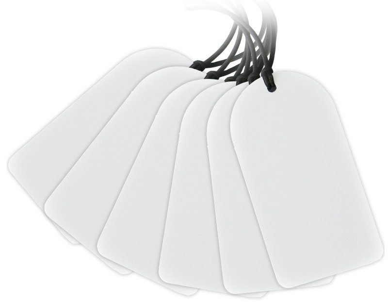 Lot de 60 radio-étiquettes blanches