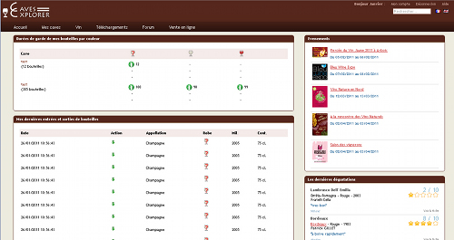 Gestion de cave a vin en ligne