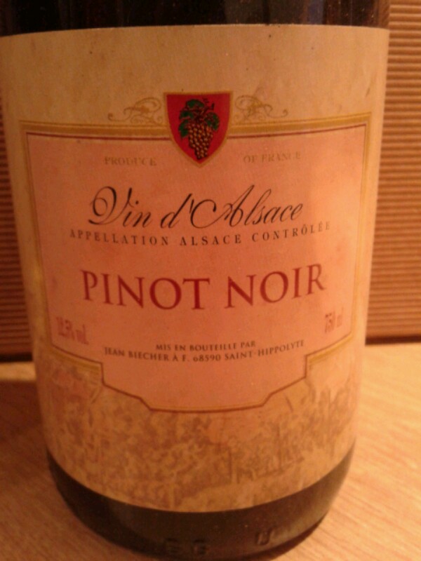 Alsace Pinot Noir