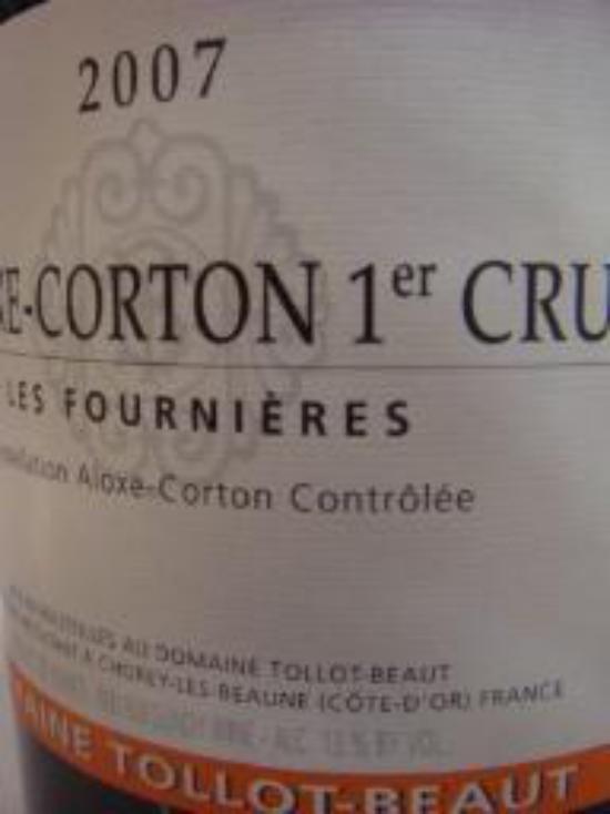 Aloxe-Corton Premier Cru Les Fournières