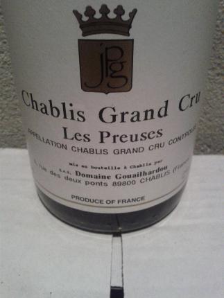 Chablis Grand Cru Les Preuse