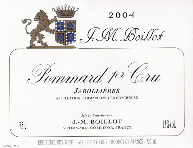 Pommard Premier Cru Les Jarolières