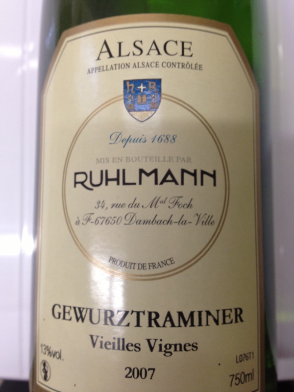 Alsace Gewurztraminer