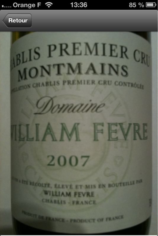 Chablis Premier Cru Montmains