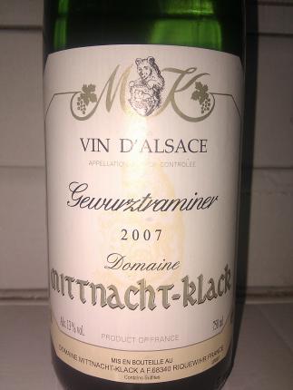 Alsace Gewurztraminer