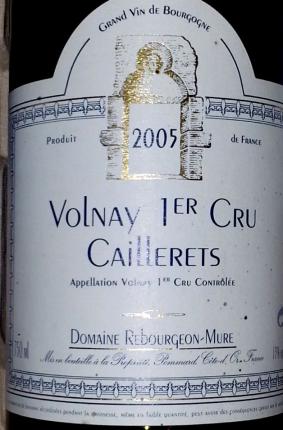 Volnay Premier Cru Les Caillerets