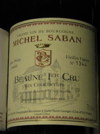 Beaune Premier Cru Aux Coucherias