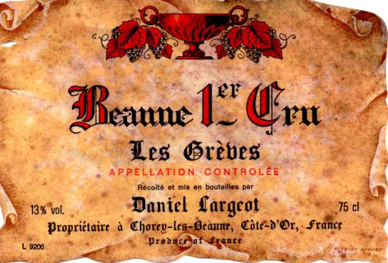 Beaune Premier Cru Les Greves