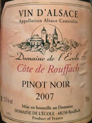 Alsace Pinot Noir