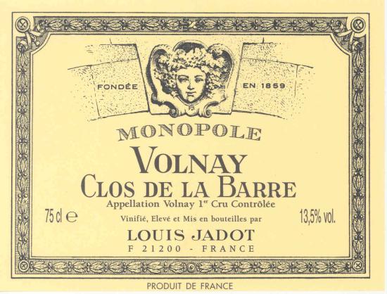Volnay Premier Cru Clos de la Barre