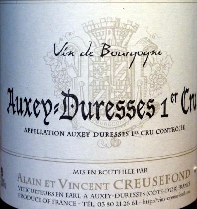Auxey-Duresses Premier Cru