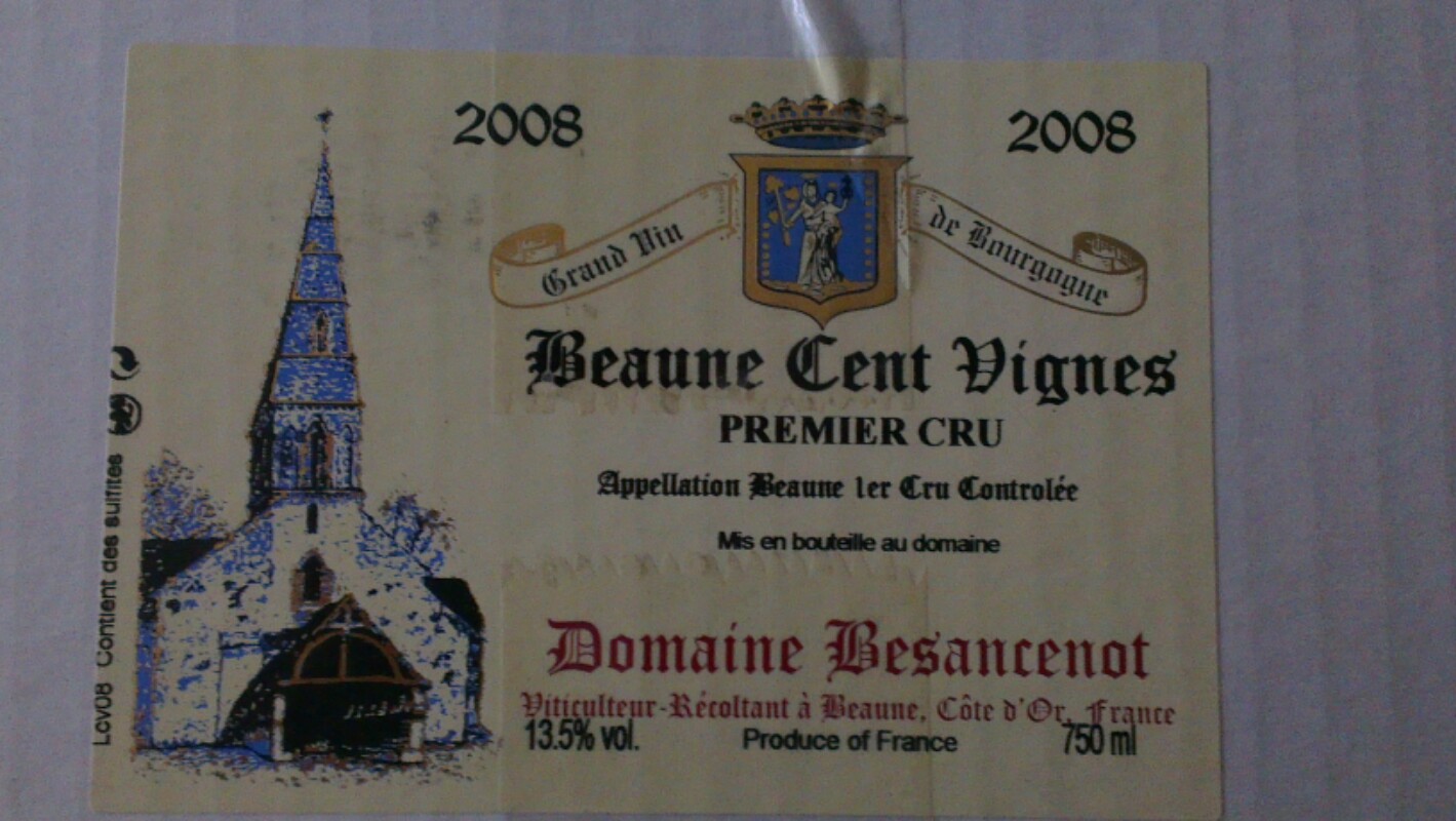 Beaune Premier Cru Les centes Vignes