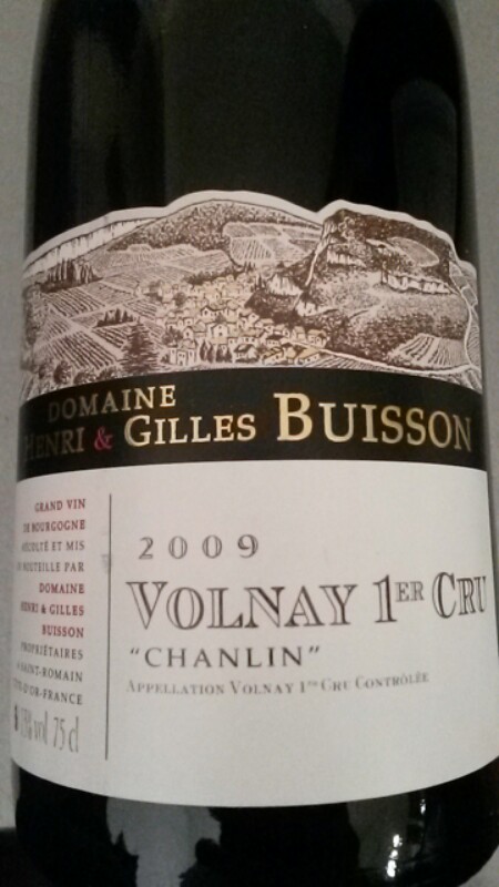 Volnay Premier Cru Chanlin