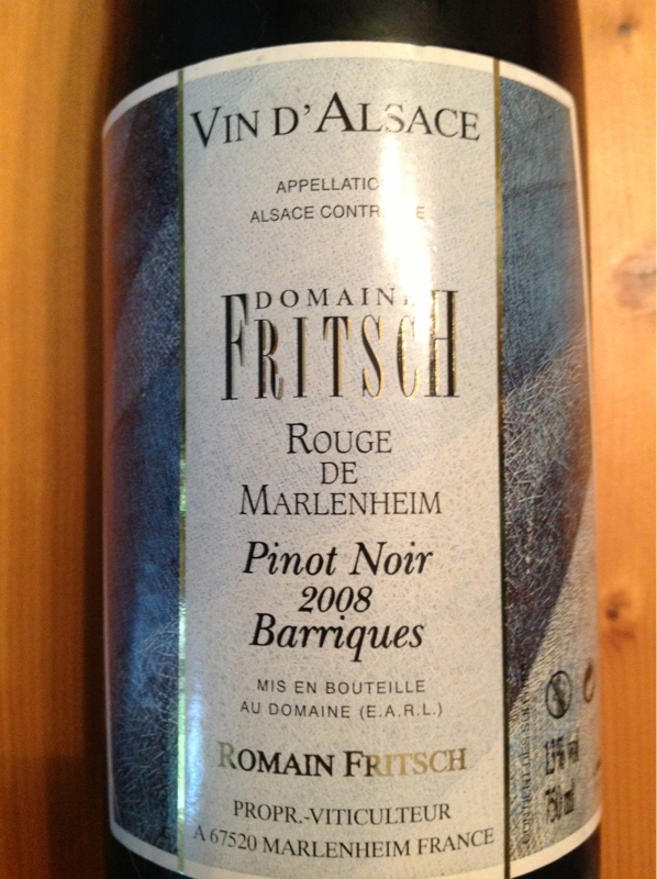 Alsace Pinot Noir