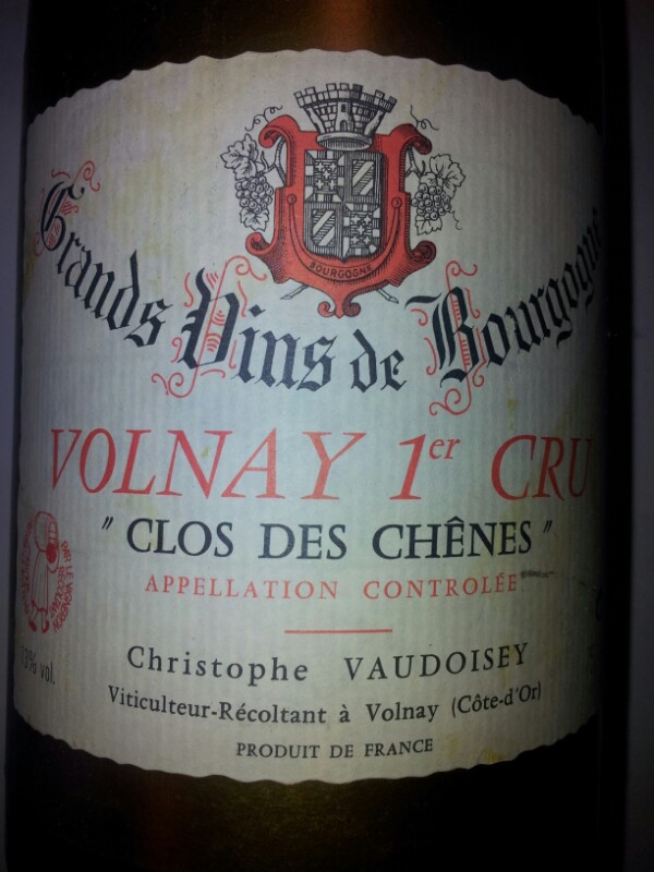 Volnay Premier Cru Clos des Chênes