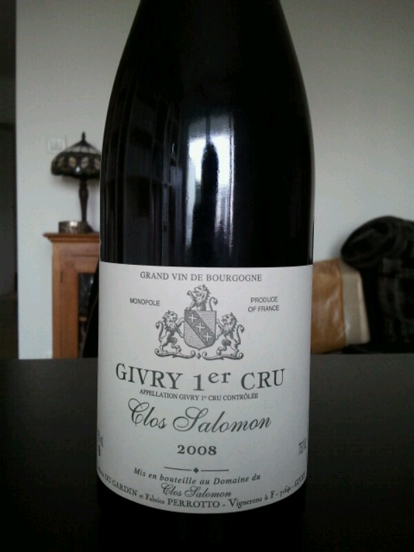 Givry Premier Cru Clos Salomon