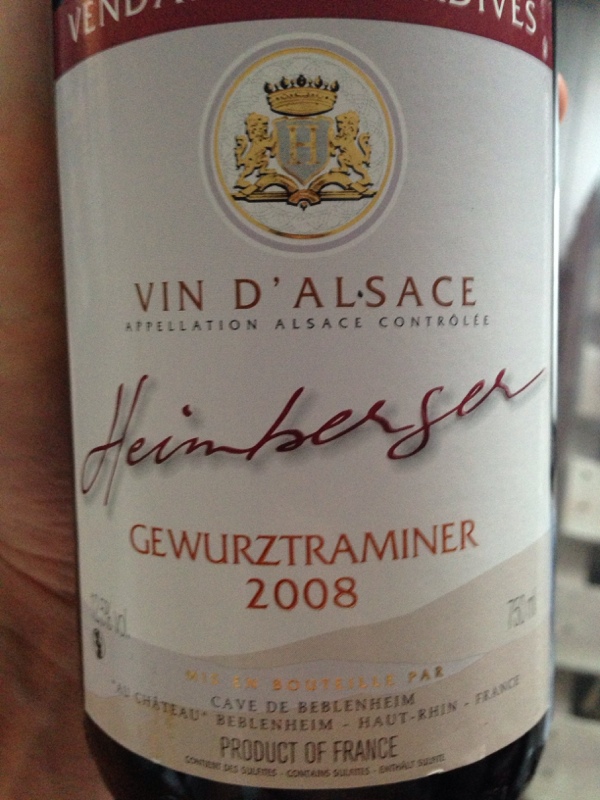 Alsace Gewurztraminer