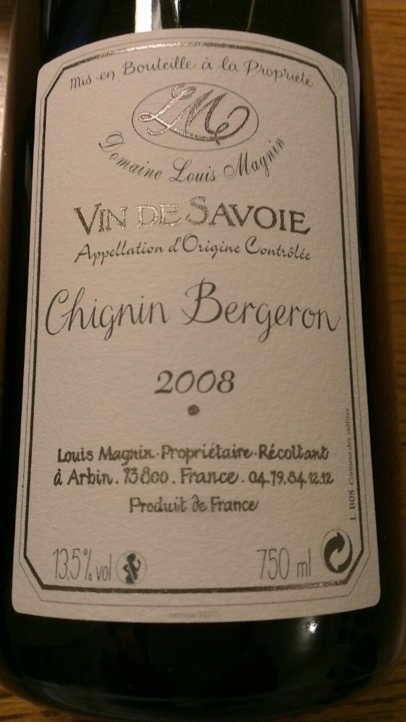 Vin-de-Savoie chignin-Bergeron