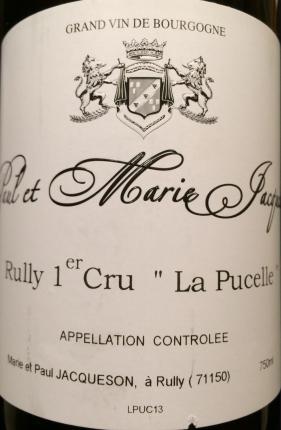 Rully Premier Cru La Pucelle