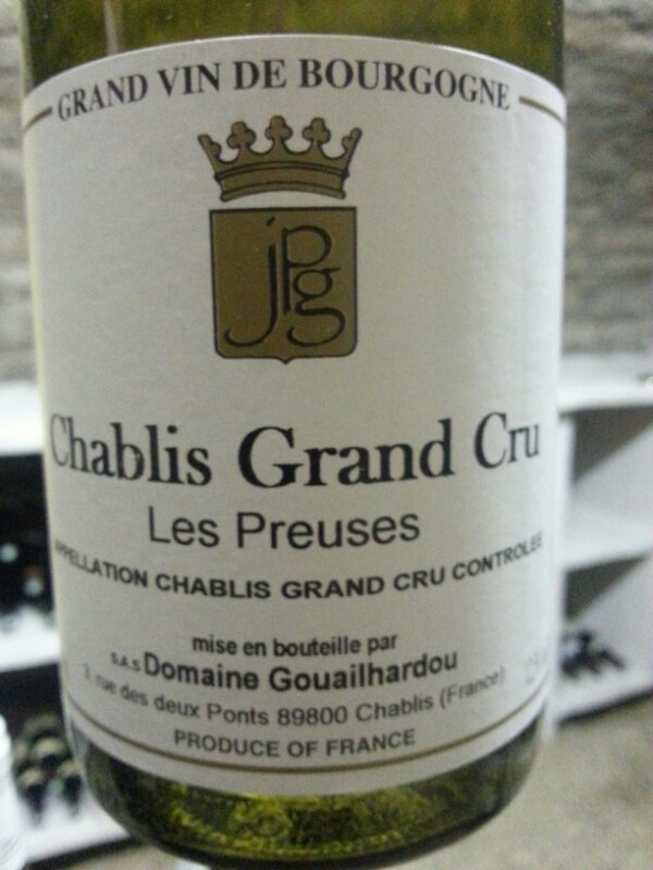 Chablis Grand Cru Les Preuse