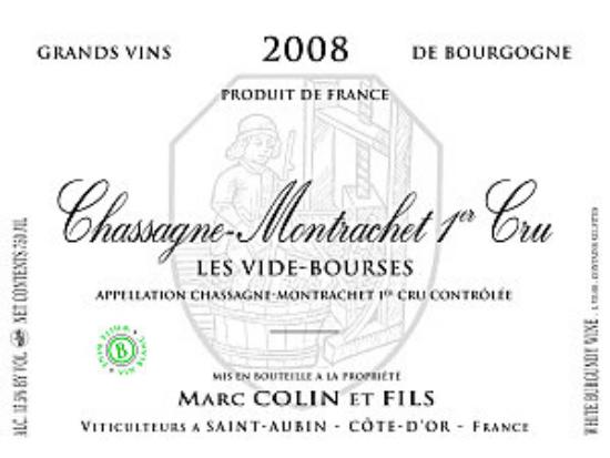 Chassagne-montrachet Premier Cru Vide Bourse
