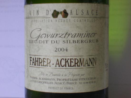 Alsace Gewurztraminer
