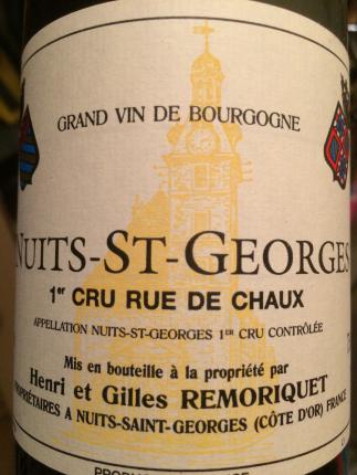 Nuits-Saint-Georges Premier Cru Rue de Chaux