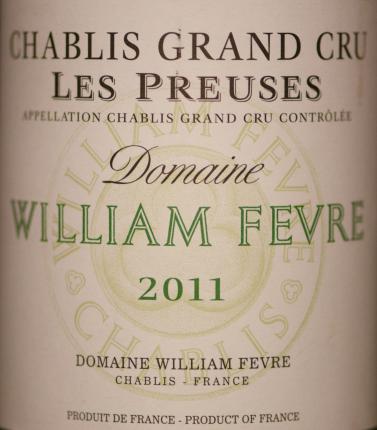 Chablis Grand Cru Les Preuse