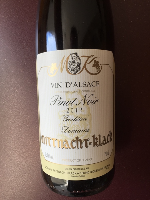Alsace Pinot Noir