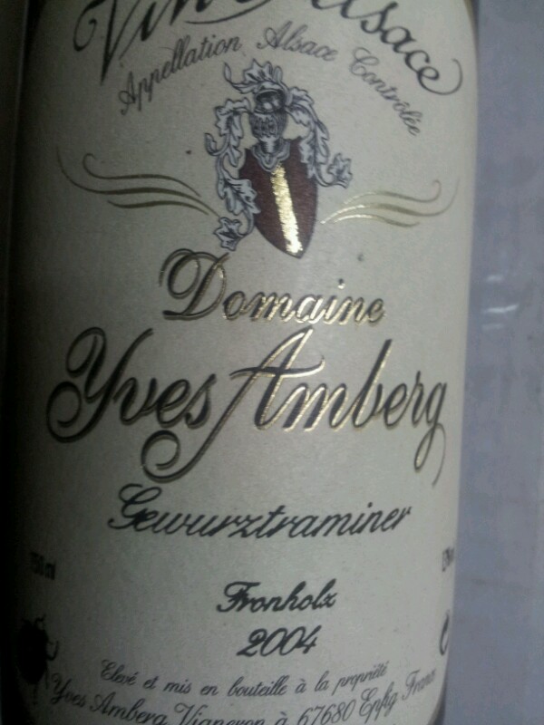 Alsace Gewurztraminer
