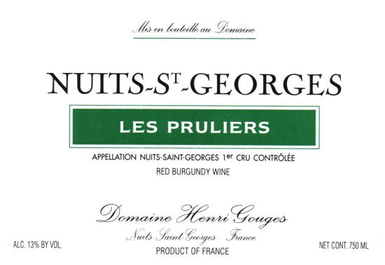 Nuits-Saint-Georges Premier Cru Les Pruliers