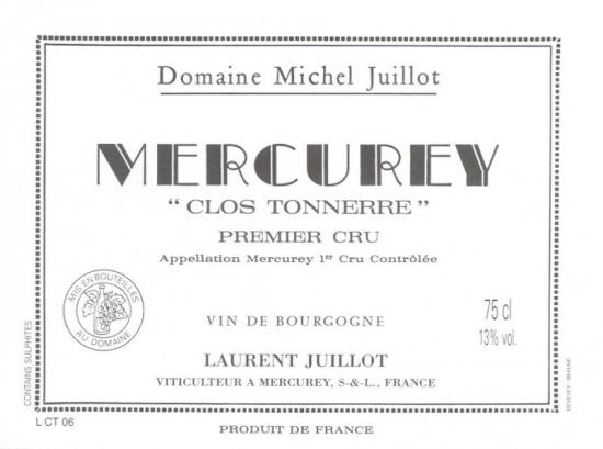 Mercurey Premier Cru Clos Tonnerre