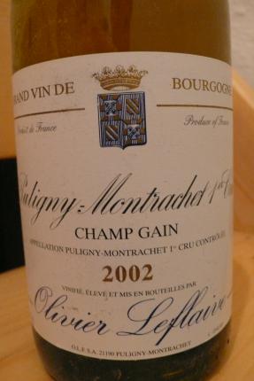 Puligny-Montrachet Premier Cru Champ Gain