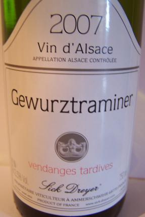 Alsace Gewurztraminer