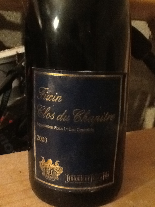 Fixin Premier Cru Clos du Chapitre