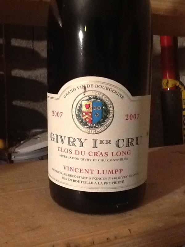 Givry Premier Cru Clos du Cras Long