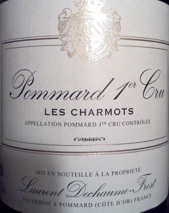 Pommard Premier Cru Les Charmots