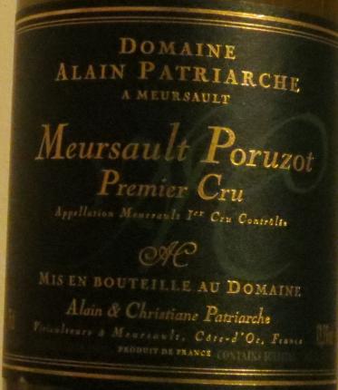 Meursault Premier Cru Le Porusot