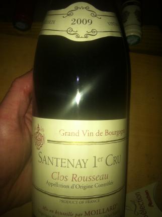 Santenay Premier Cru Clos Rousseau