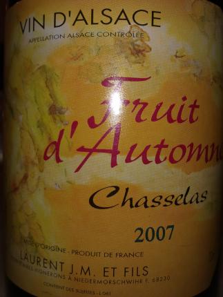 Alsace Chasselas (ou Gutedel)