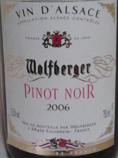 Alsace Pinot Noir