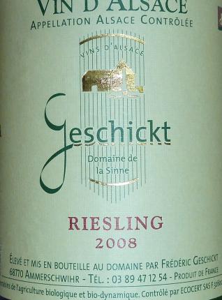 Alsace Riesling