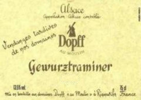 Alsace Gewurztraminer