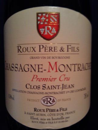Chassagne-montrachet Premier Cru Clos St Jean