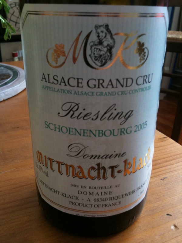 Alsace Grand Cru Schoenenbourg