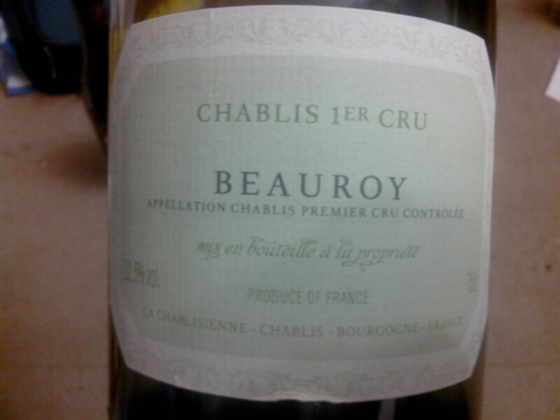 Chablis Premier Cru Beauroy