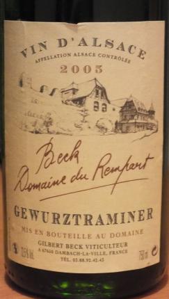 Alsace Gewurztraminer