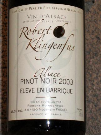 Alsace Pinot Noir