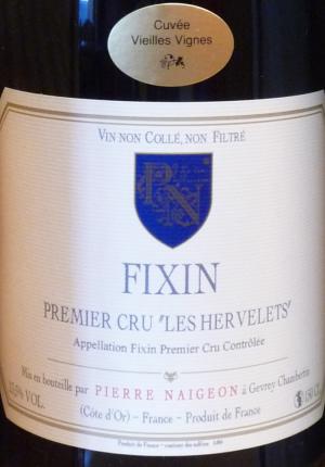 Fixin Premier Cru Arvelets