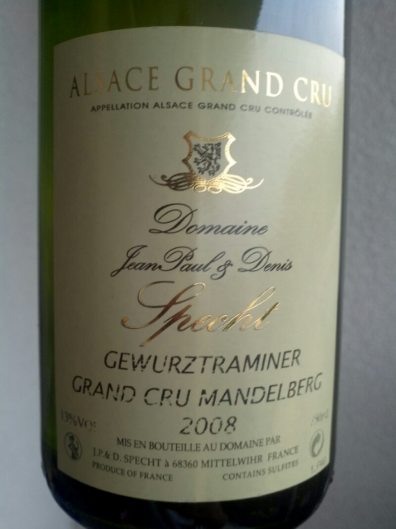 Alsace Grand Cru Mandelberg